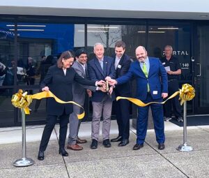 Ribbon-cutting ceremony at Portal Space Systems